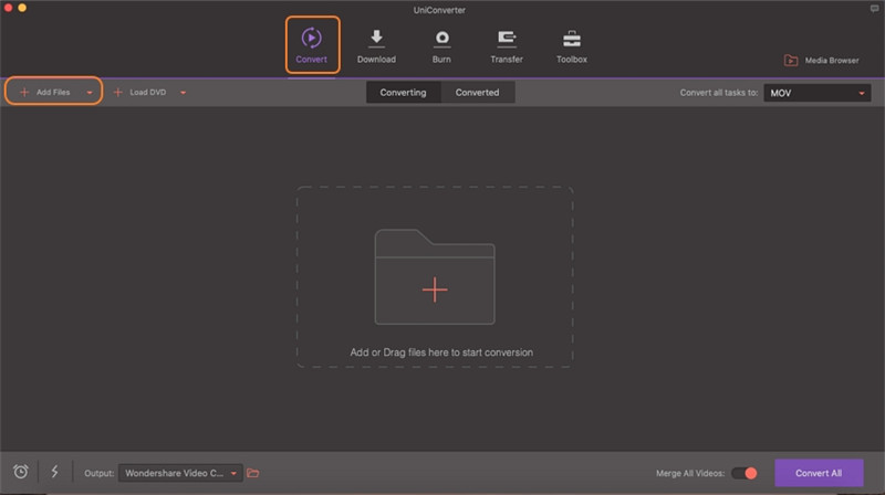 carica video su editing video Apple