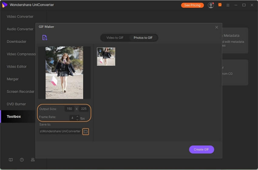 set GIF preference